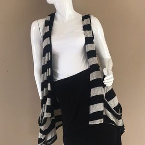 Striped Cardigan Sweater